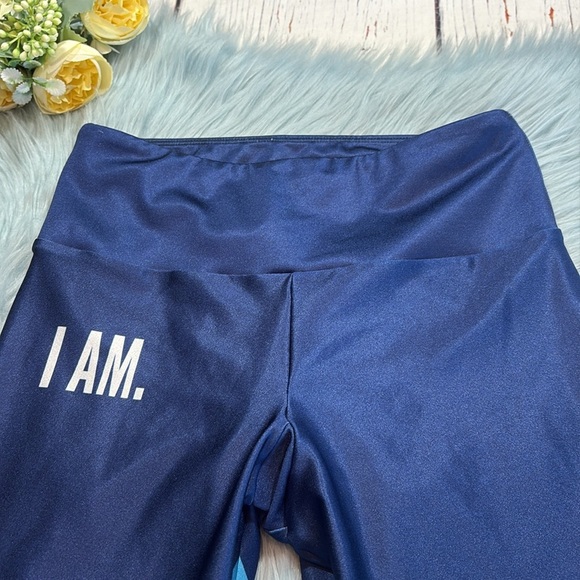 Goldsheep I AM. Colorblock Chevron Crop Leggings sz S - Picture 2 of 8